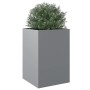 Silver galvanized steel planter 52x48x75 cm by , Pots and planters - Ref: Foro24-841588, Price: 73,30 €, Discount: %