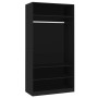 Black plywood cabinet 100x50x200 cm by vidaXL, Wardrobes - Ref: Foro24-800226, Price: 130,50 €, Discount: %