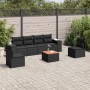 7-piece garden dining set and black synthetic rattan cushions by , Garden sets - Ref: Foro24-3257721, Price: 467,96 €, Discou...