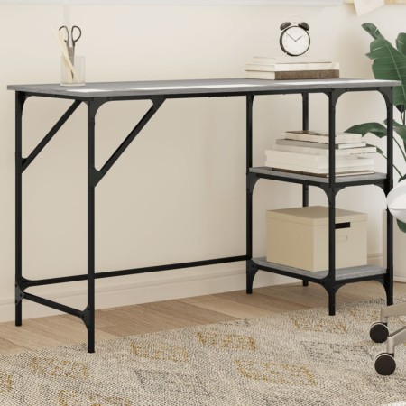 Sonoma gray engineering metal and wood desk 120x50x75 cm by , Desks - Ref: Foro24-845324, Price: 66,79 €, Discount: %