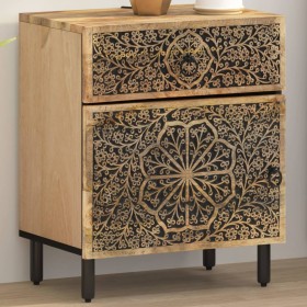 Solid mango wood bedside table 50x33x60 cm by , Nightstands - Ref: Foro24-358220, Price: 113,63 €, Discount: %