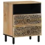 Solid mango wood bedside table 50x33x60 cm by , Nightstands - Ref: Foro24-358222, Price: 133,92 €, Discount: %