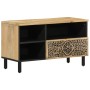 Mueble de TV madera maciza de mango 80x33x46 cm de , Muebles TV - Ref: Foro24-358229, Precio: 94,83 €, Descuento: %