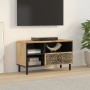 Mueble de TV madera maciza de mango 80x33x46 cm de , Muebles TV - Ref: Foro24-358229, Precio: 94,83 €, Descuento: %