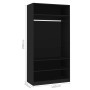 Black plywood cabinet 100x50x200 cm by vidaXL, Wardrobes - Ref: Foro24-800226, Price: 130,50 €, Discount: %