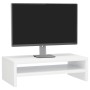 Soporte para pantalla contrachapada blanco brillante 42x24x13cm de vidaXL, Muebles TV - Ref: Foro24-800222, Precio: 19,54 €, ...