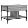 Mesa de centro madera ingeniería metal gris Sonoma 70x50x50 cm de , Mesas de centro - Ref: Foro24-845364, Precio: 69,62 €, De...