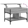 Sonoma gray metal engineered wood coffee table 70x50x50 cm by , Coffee table - Ref: Foro24-845364, Price: 67,81 €, Discount: %