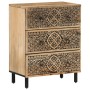 Solid mango wood auxiliary cabinet 60x33x75 cm by , Sideboards - Ref: Foro24-358215, Price: 170,74 €, Discount: %