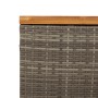 Gray rattan acacia wood garden storage box 110x55x63 cm by , Outdoor storage boxes - Ref: Foro24-366286, Price: 174,63 €, Dis...