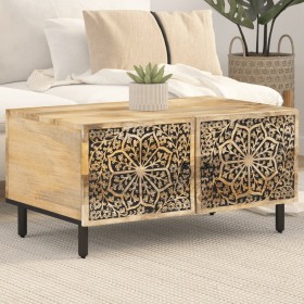 Solid pine wood coffee table 80x50x40 cm by , Coffee table - Ref: Foro24-358217, Price: 146,99 €, Discount: %