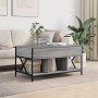 Mesa de centro madera ingeniería metal gris Sonoma 100x55x50 cm de , Mesas de centro - Ref: Foro24-845339, Precio: 84,86 €, D...