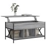 Mesa de centro madera ingeniería metal gris Sonoma 100x55x50 cm de , Mesas de centro - Ref: Foro24-845339, Precio: 84,86 €, D...