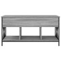 Sonoma gray metal engineered wood coffee table 100x55x50 cm by , Coffee table - Ref: Foro24-845339, Price: 84,86 €, Discount: %