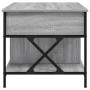 Mesa de centro madera ingeniería metal gris Sonoma 100x55x50 cm de , Mesas de centro - Ref: Foro24-845339, Precio: 84,86 €, D...