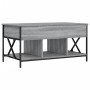 Mesa de centro madera ingeniería metal gris Sonoma 100x55x50 cm de , Mesas de centro - Ref: Foro24-845339, Precio: 84,86 €, D...