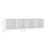 Weißes TV-Regal/Möbel 143x30x36 cm von vidaXL, Regale und Regale - Ref: Foro24-800261, Preis: 63,73 €, Rabatt: %