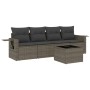 Garden sofa set with cushions 5 pieces gray synthetic rattan by , Garden sets - Ref: Foro24-3252227, Price: 393,37 €, Discoun...