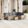 Garden sofa set with beige cushions 8 pcs PE rattan by , Garden sets - Ref: Foro24-3257452, Price: 552,40 €, Discount: %