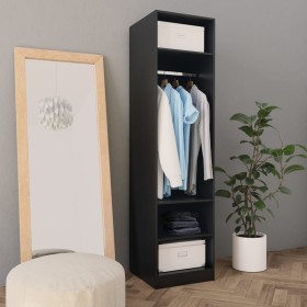 Armario de madera contrachapada negro 50x50x200 cm de vidaXL, Armarios roperos - Ref: Foro24-800235, Precio: 125,36 €, Descue...