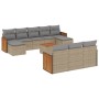 11-teiliges Gartensofa-Set mit beigen synthetischen Rattankissen von , Gartensets - Ref: Foro24-3260505, Preis: 767,22 €, Rab...