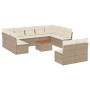 12-teiliges Gartensofa-Set und braune synthetische Rattankissen von , Gartensets - Ref: Foro24-3223888, Preis: 831,99 €, Raba...