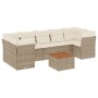 Garden sofa set with beige cushions 8 pcs PE rattan by , Garden sets - Ref: Foro24-3223510, Price: 642,30 €, Discount: %