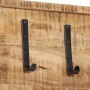 Wall coat rack with 5 hooks solid mango wood by , Hat and coat racks - Ref: Foro24-358953, Price: 35,02 €, Discount: %