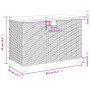 Garden storage box acacia wood beige rattan 80x40x48 cm by , Outdoor storage boxes - Ref: Foro24-366284, Price: 133,34 €, Dis...