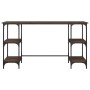 Oak brown engineering metal and wood desk 140x50x75 cm by , Desks - Ref: Foro24-845330, Price: 87,31 €, Discount: %