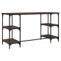 Oak brown engineering metal and wood desk 140x50x75 cm by , Desks - Ref: Foro24-845330, Price: 87,31 €, Discount: %