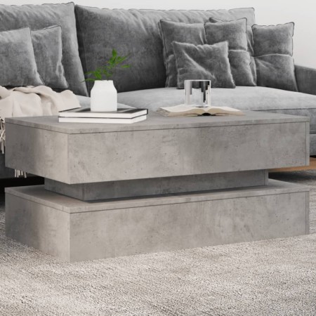 Coffee table with LED lights concrete gray 90x50x40 cm by , Coffee table - Ref: Foro24-839864, Price: 107,47 €, Discount: %