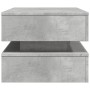 Coffee table with LED lights concrete gray 90x50x40 cm by , Coffee table - Ref: Foro24-839864, Price: 109,93 €, Discount: %