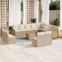 Garden sofa set with cushions 13 pieces beige synthetic rattan by , Garden sets - Ref: Foro24-3260560, Price: 912,99 €, Disco...