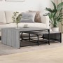 Stackable coffee tables 2 pieces wood and gray metal Sonoma by , Coffee table - Ref: Foro24-845334, Price: 83,55 €, Discount: %