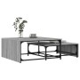 Stackable coffee tables 2 pieces wood and gray metal Sonoma by , Coffee table - Ref: Foro24-845334, Price: 83,99 €, Discount: %