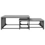 Stackable coffee tables 2 pieces wood and gray metal Sonoma by , Coffee table - Ref: Foro24-845334, Price: 83,99 €, Discount: %