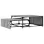 Stapelbare Couchtische 2 Stück aus Holz und grauem Metall Sonoma von , Couchtisch - Ref: Foro24-845334, Preis: 83,55 €, Rabat...