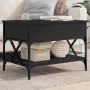 Mesa de centro madera de ingeniería y metal negro 70x50x50 cm de , Mesas de centro - Ref: Foro24-845351, Precio: 69,70 €, Des...