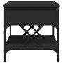 Mesa de centro madera de ingeniería y metal negro 70x50x50 cm de , Mesas de centro - Ref: Foro24-845351, Precio: 69,70 €, Des...