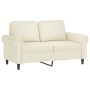 2-seater sofa with cream velvet cushions 120 cm by , Sofas - Ref: Foro24-3200943, Price: 239,62 €, Discount: %