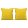 Sofá de 2 plazas con cojines terciopelo amarillo 120 cm de , Sofás - Ref: Foro24-3200941, Precio: 240,99 €, Descuento: %