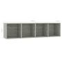 Estantería/mueble para TV gris hormigón 143x30x36 cm de vidaXL, Estantes y estanterías - Ref: Foro24-800265, Precio: 61,19 €,...