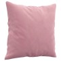 2-seater sofa with pink velvet cushions 140 cm by , Sofas - Ref: Foro24-3200948, Price: 251,46 €, Discount: %