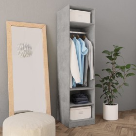 Betongrauer Sperrholzschrank 50x50x200 cm von vidaXL, Kleiderschränke - Ref: Foro24-800238, Preis: 108,99 €, Rabatt: %