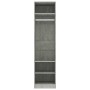 Armario de madera contrachapada gris hormigón 50x50x200 cm de vidaXL, Armarios roperos - Ref: Foro24-800238, Precio: 106,79 €...