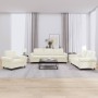 Cream velvet 3-piece sofa set with cushions by , Sofas - Ref: Foro24-3202178, Price: 681,68 €, Discount: %