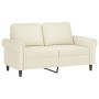 Cream velvet 3-piece sofa set with cushions by , Sofas - Ref: Foro24-3202178, Price: 681,68 €, Discount: %