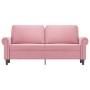 Sofá de 2 plazas terciopelo rosa 140 cm de , Sofás - Ref: Foro24-359532, Precio: 253,37 €, Descuento: %