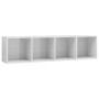 Estantería/mueble de TV blanco brillo 143x30x36 cm de vidaXL, Estantes y estanterías - Ref: Foro24-800267, Precio: 65,15 €, D...